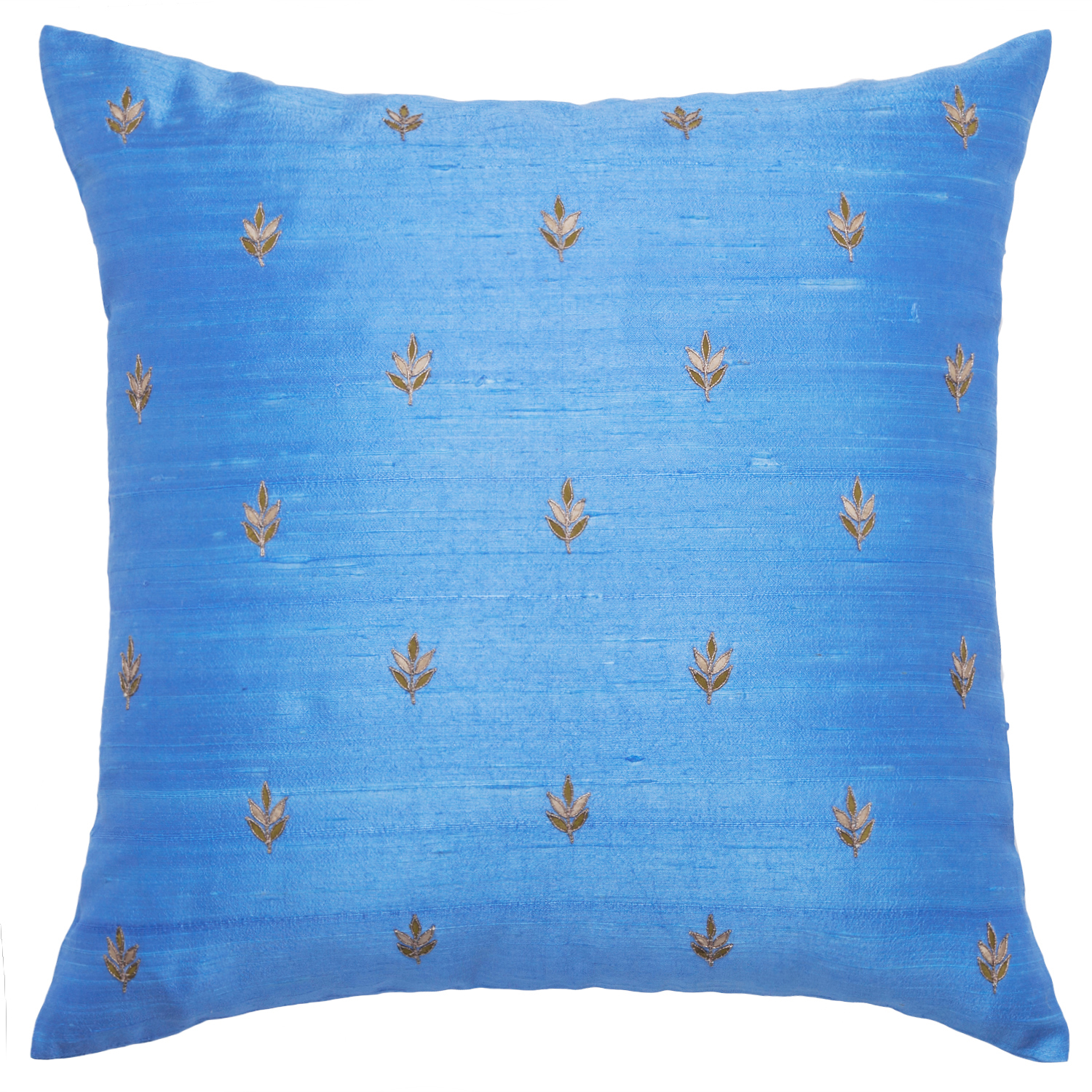 Neem Pillow Cover - Deep Sky Blue